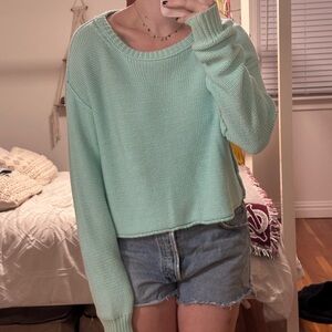 Cotton Candy Light Blue Crew Neck Sweater